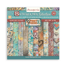 Stamperia - Furry Friends 2 - 8"x8" Backgrounds Double Sided Scrapbooking Pad